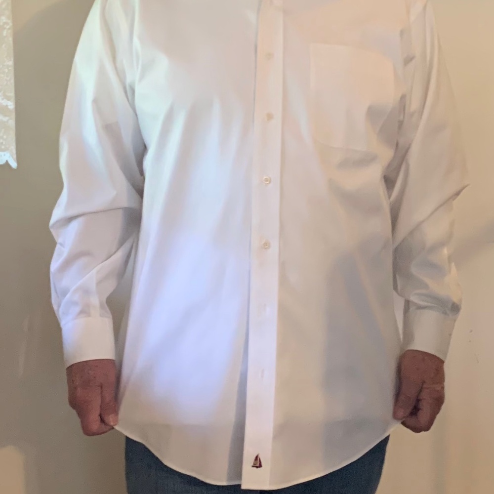 White Smart Spread Collar Shirt